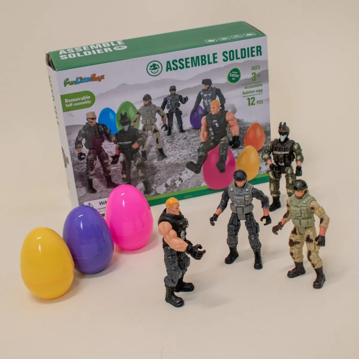 12Pcs Surprise Toy with Army Men