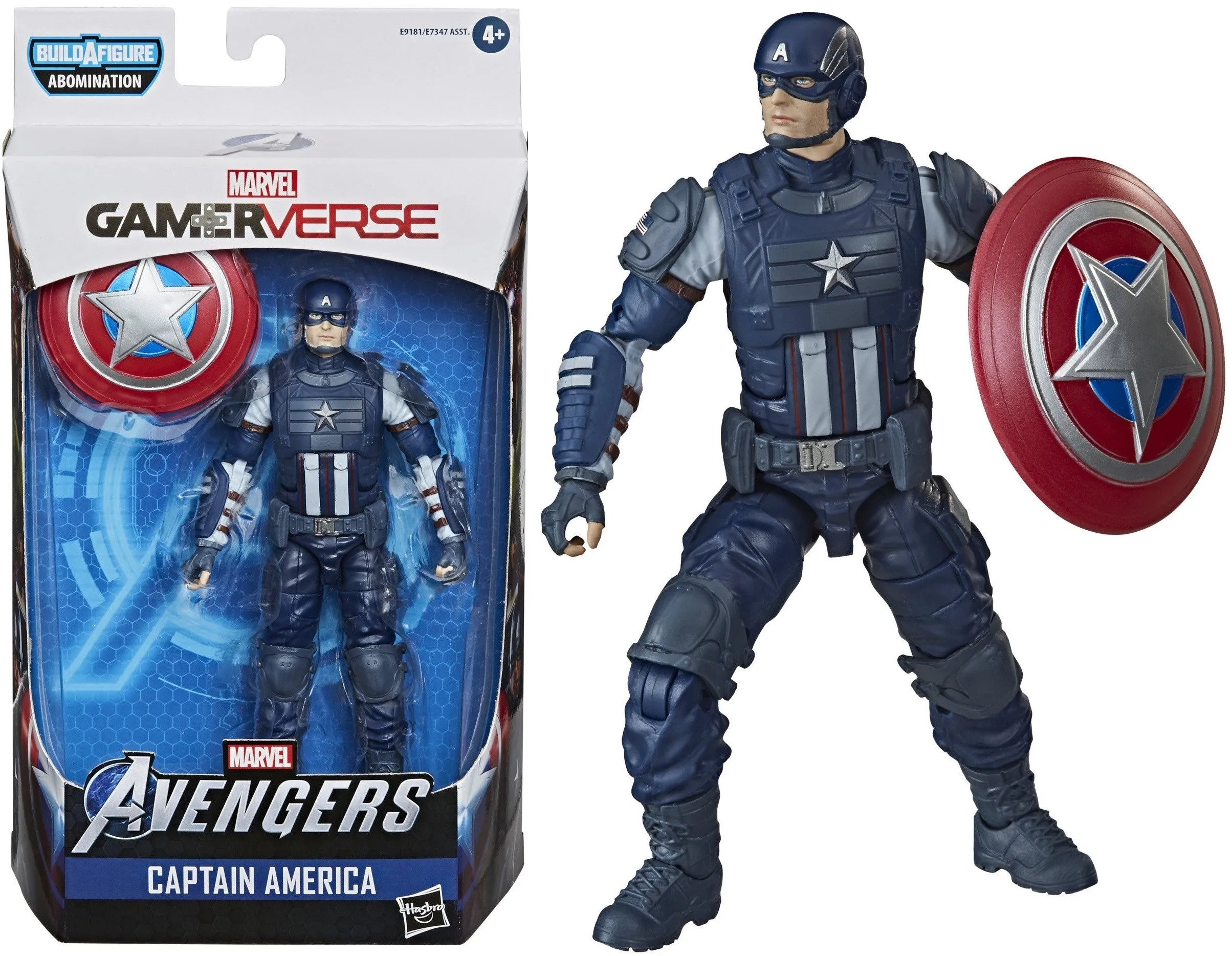 Avengers Video Game Marvel Legends 6 Inch Captain America Action Figure   BAF - Hasbro