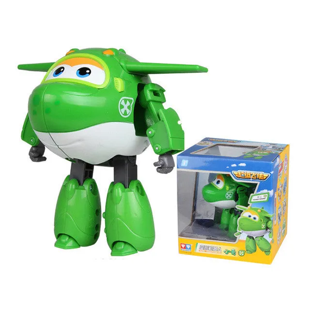 Big!!!15cm ABS Super Wings Deformation Airplane Robot Action Figures Super Wing Transformation toys for children gift Brinquedos