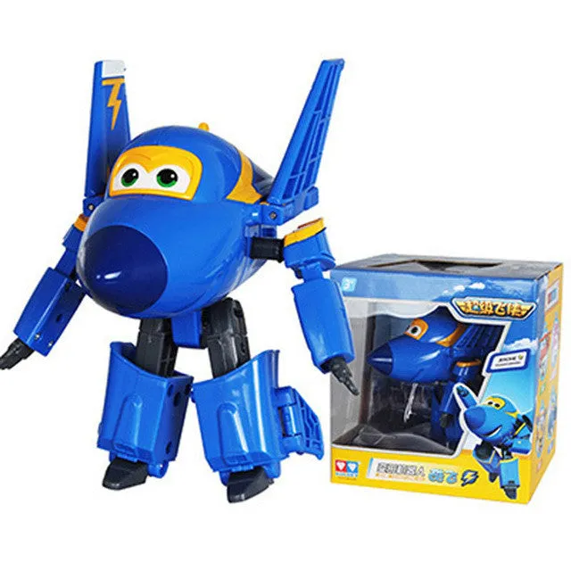 Big!!!15cm ABS Super Wings Deformation Airplane Robot Action Figures Super Wing Transformation toys for children gift Brinquedos