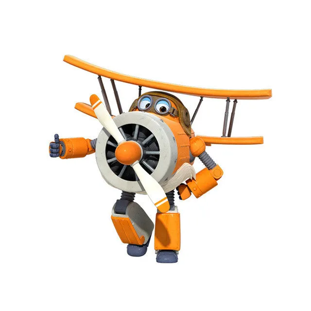 Big!!!15cm ABS Super Wings Deformation Airplane Robot Action Figures Super Wing Transformation toys for children gift Brinquedos