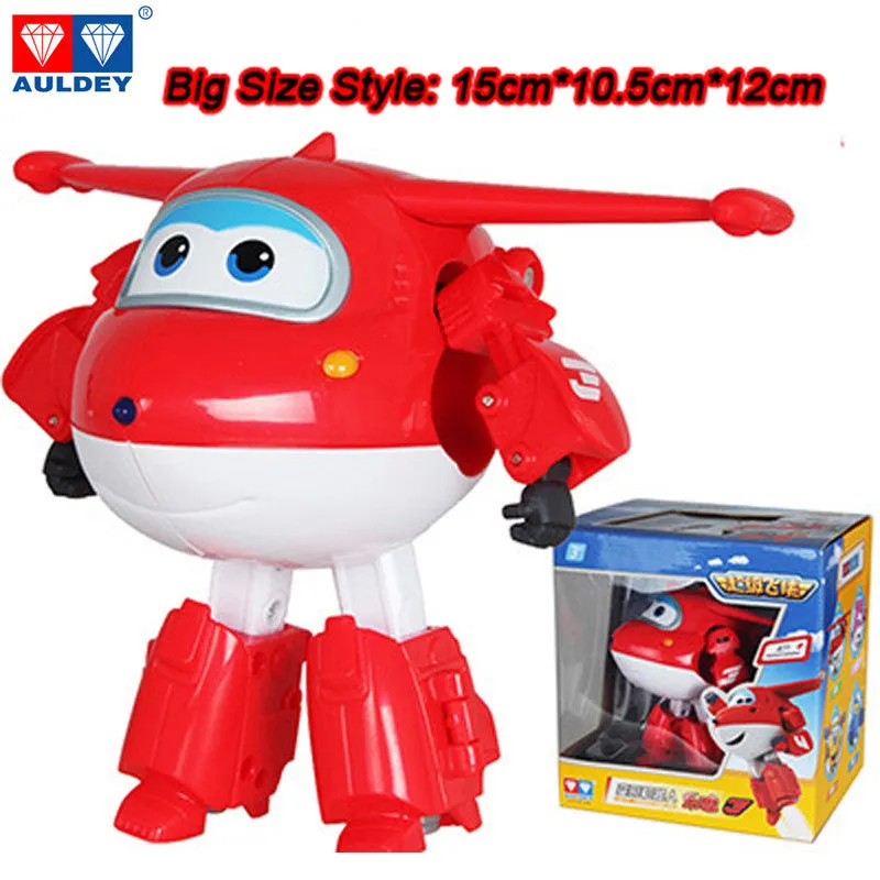 Big!!!15cm ABS Super Wings Deformation Airplane Robot Action Figures Super Wing Transformation toys for children gift Brinquedos