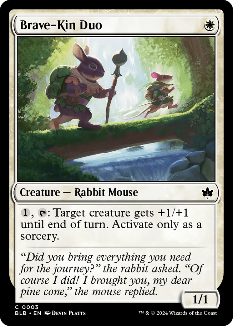 Brave-Kin Duo (BLB-003) - Bloomburrow Foil [Common]