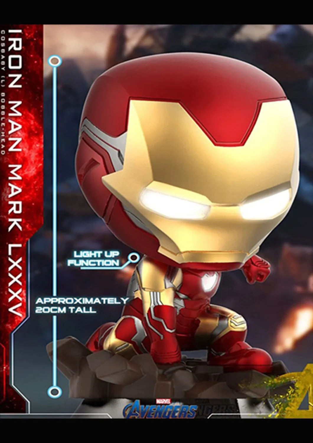 COSBABY (L) IRON MAN MARK 85 BOBBLE-HEAD - COSB660