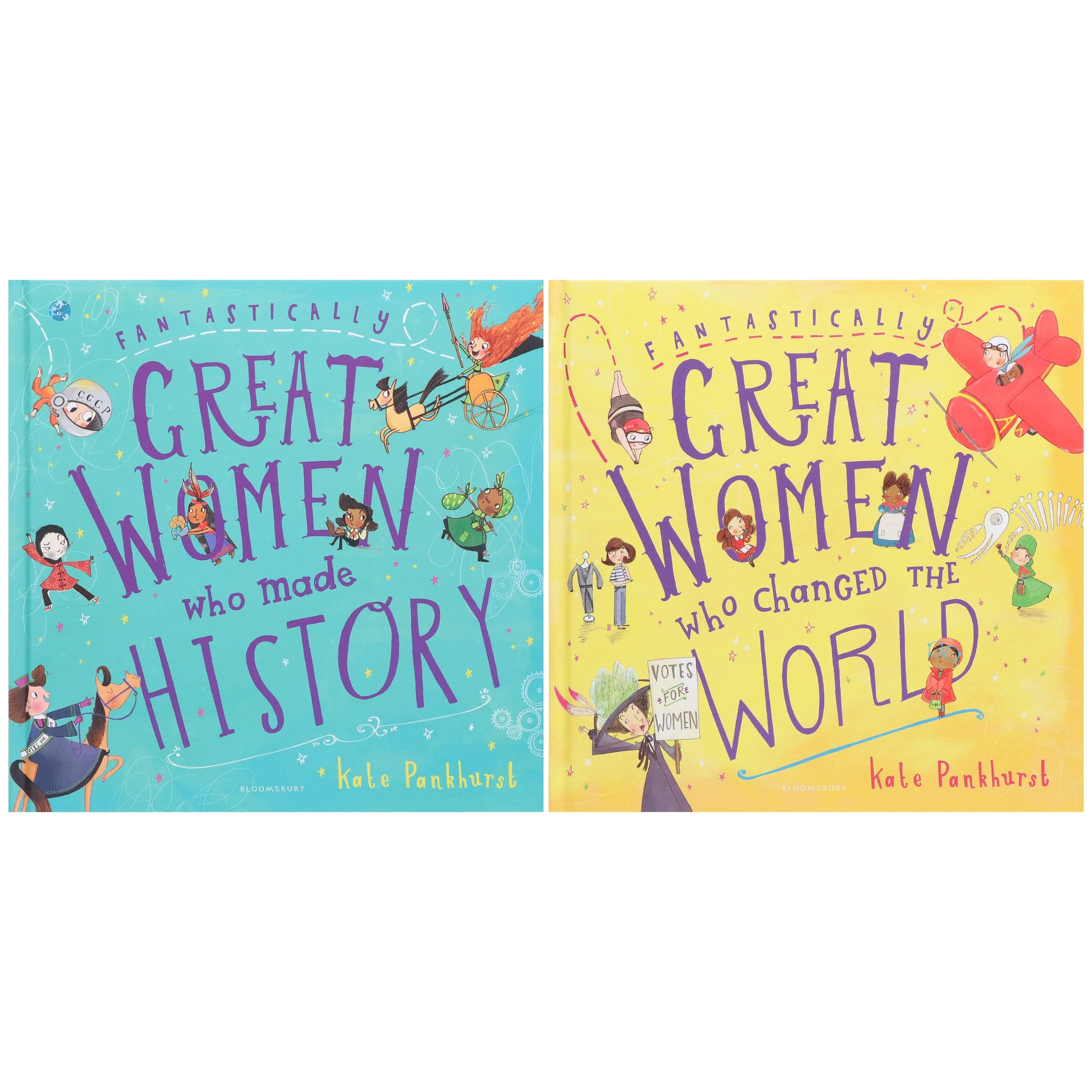 Fantastically Great Women By Kate Pankhurst 2 Picture Books Collection Box Set - Ages 7-9 - Hardback