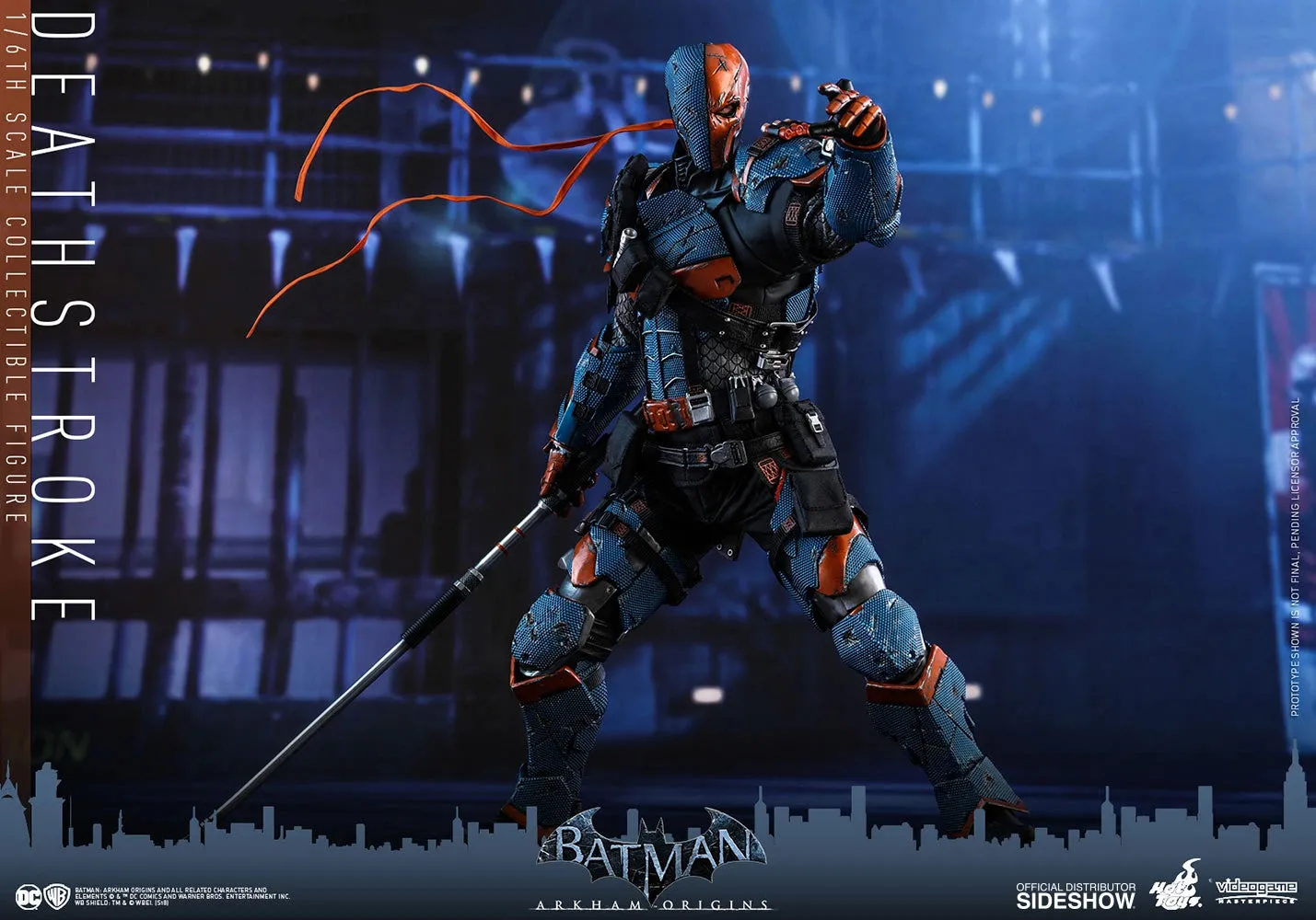 HOT TOYS DC  BATMAN ARKHAM ORIGINS DEATHSTROKE COLLECTIBLE FIGURE 1/6 VGM30