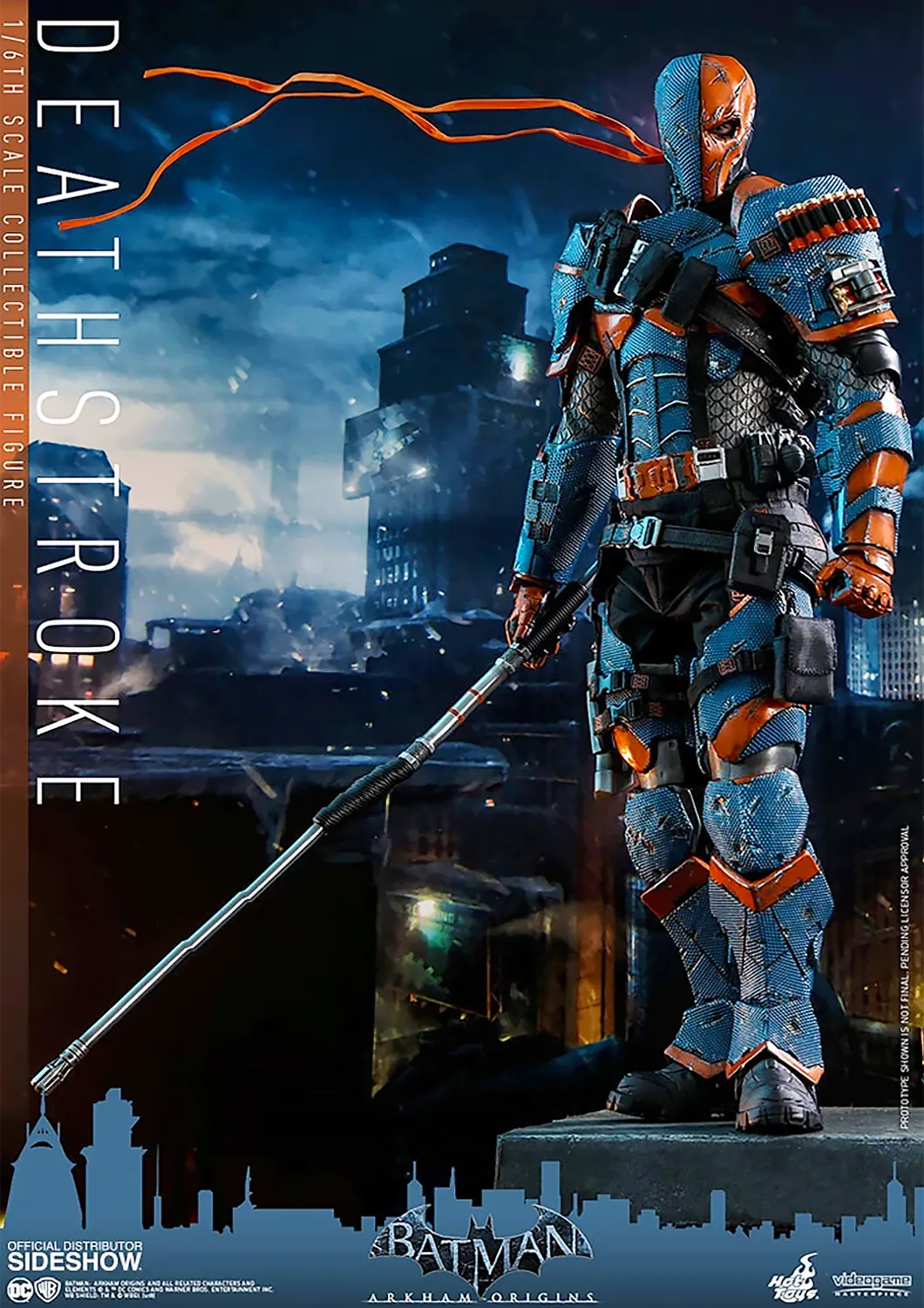 HOT TOYS DC  BATMAN ARKHAM ORIGINS DEATHSTROKE COLLECTIBLE FIGURE 1/6 VGM30