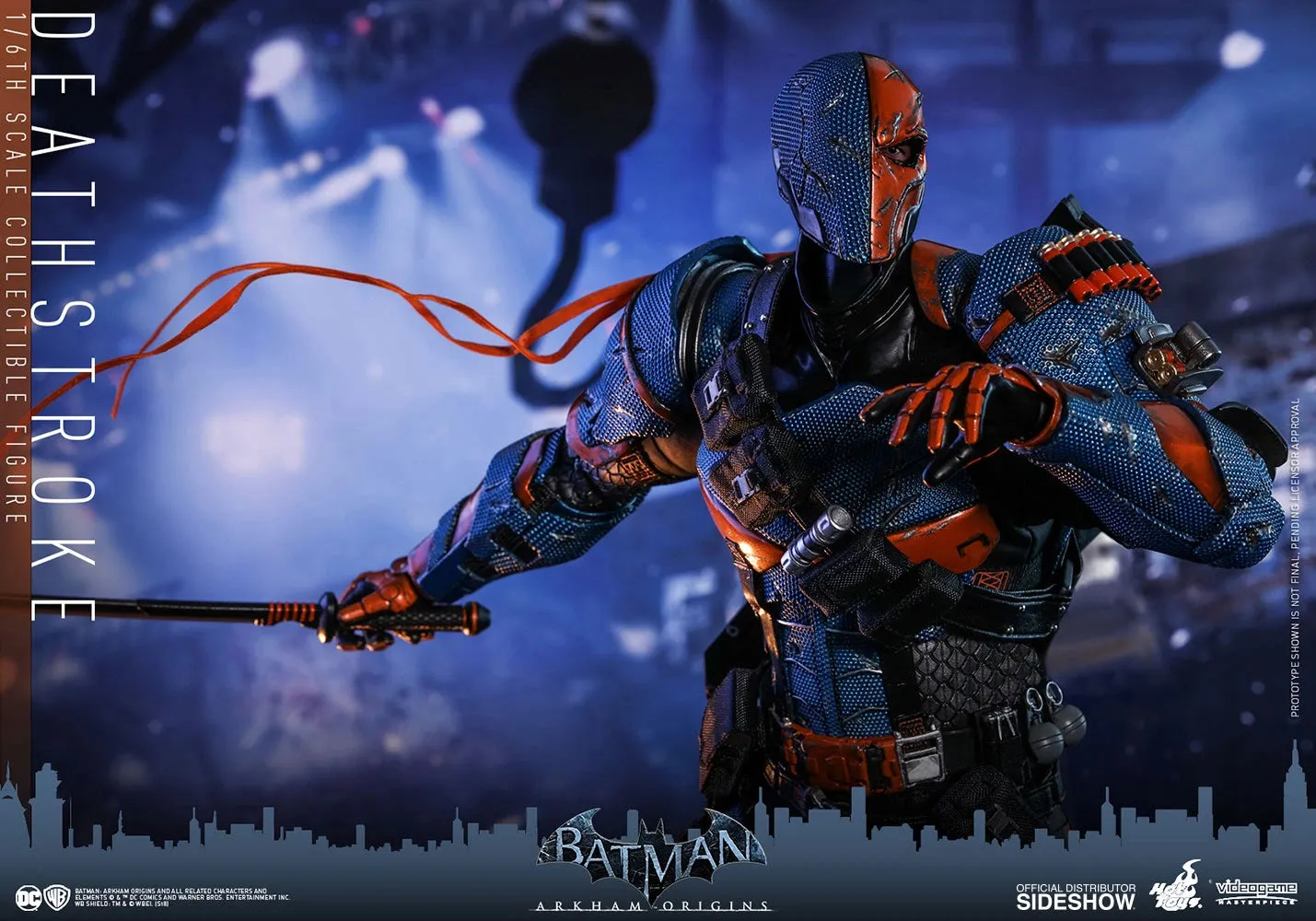 HOT TOYS DC  BATMAN ARKHAM ORIGINS DEATHSTROKE COLLECTIBLE FIGURE 1/6 VGM30