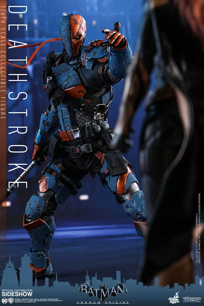 HOT TOYS DC  BATMAN ARKHAM ORIGINS DEATHSTROKE COLLECTIBLE FIGURE 1/6 VGM30