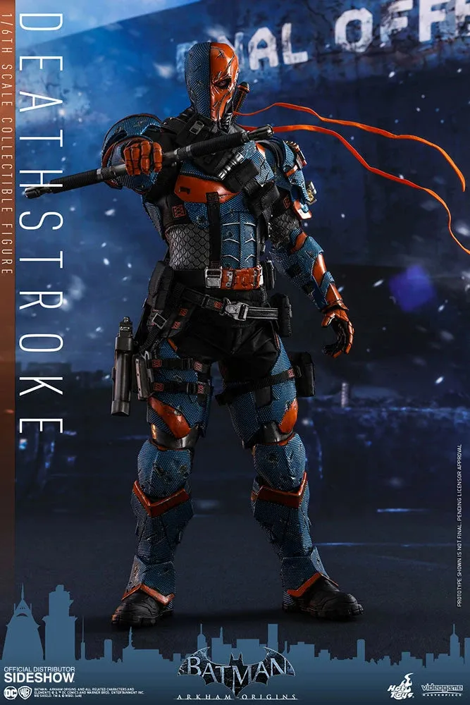 HOT TOYS DC  BATMAN ARKHAM ORIGINS DEATHSTROKE COLLECTIBLE FIGURE 1/6 VGM30