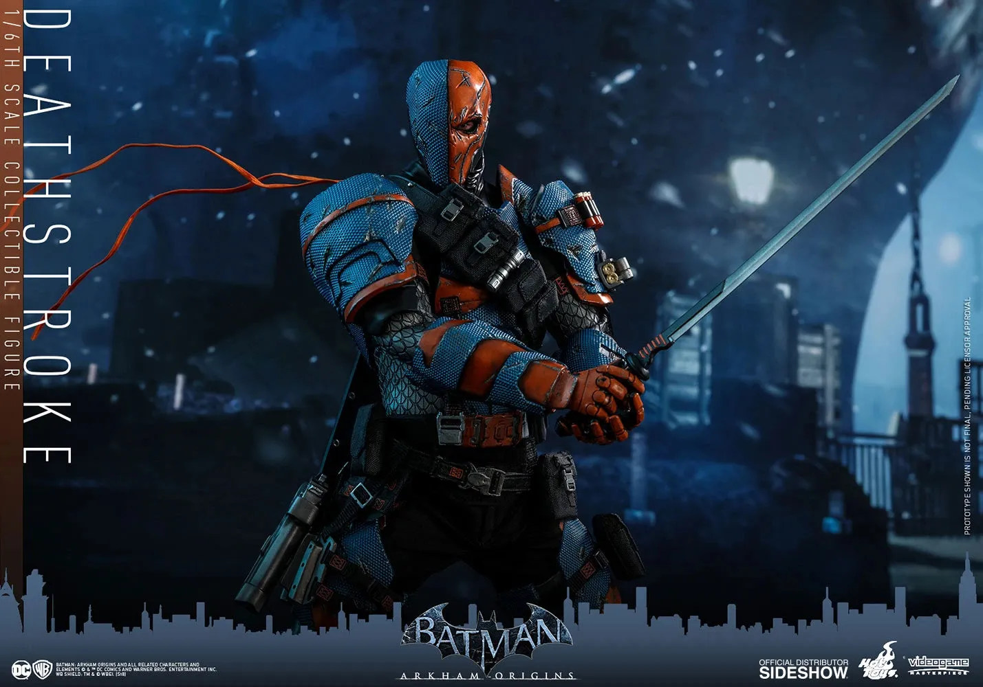 HOT TOYS DC  BATMAN ARKHAM ORIGINS DEATHSTROKE COLLECTIBLE FIGURE 1/6 VGM30