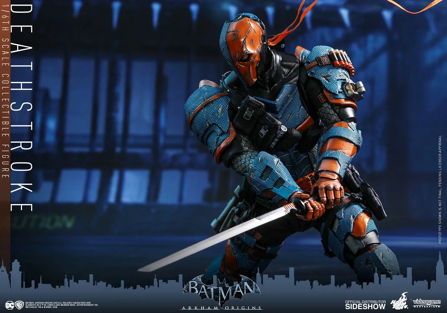 HOT TOYS DC  BATMAN ARKHAM ORIGINS DEATHSTROKE COLLECTIBLE FIGURE 1/6 VGM30