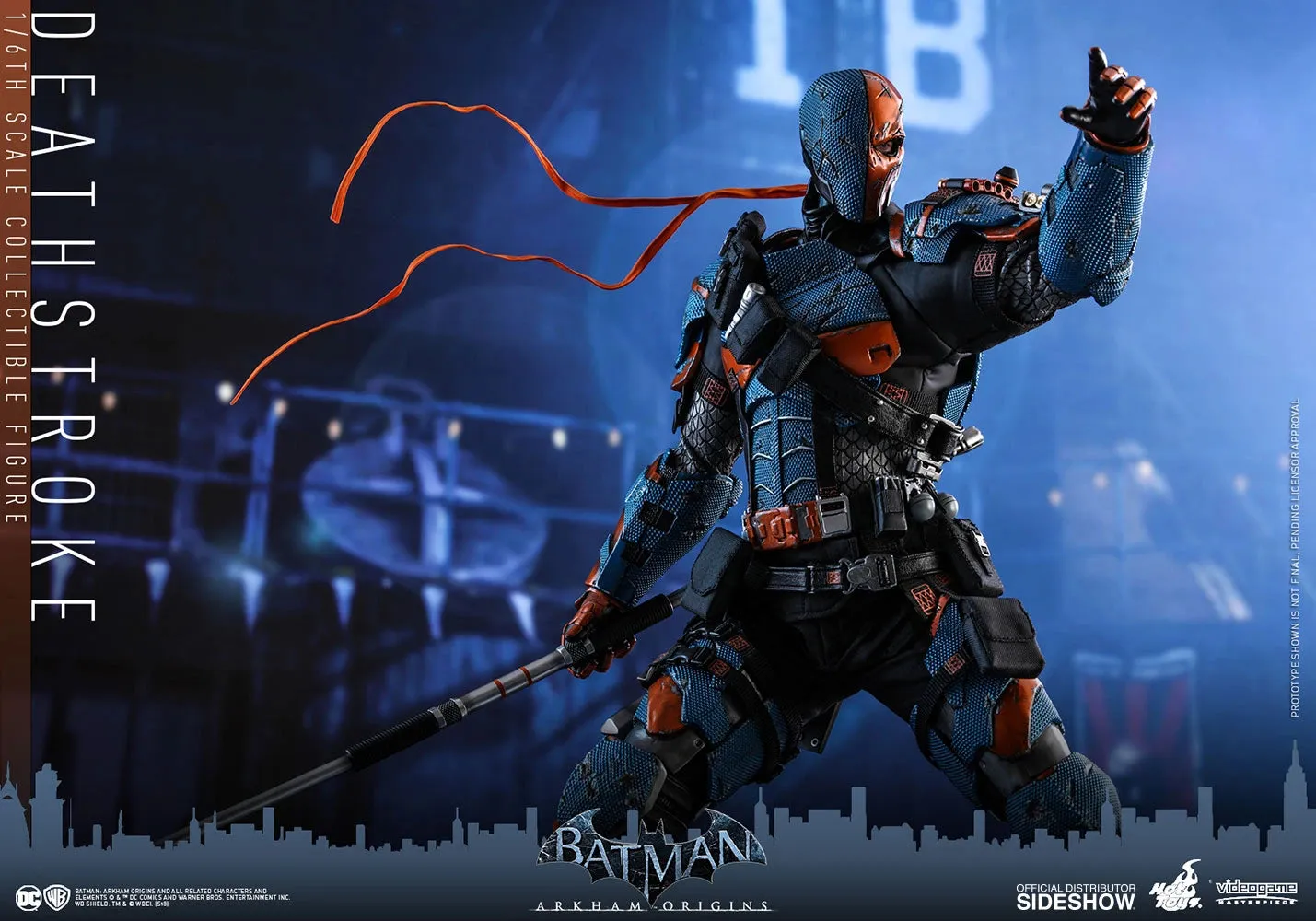 HOT TOYS DC  BATMAN ARKHAM ORIGINS DEATHSTROKE COLLECTIBLE FIGURE 1/6 VGM30