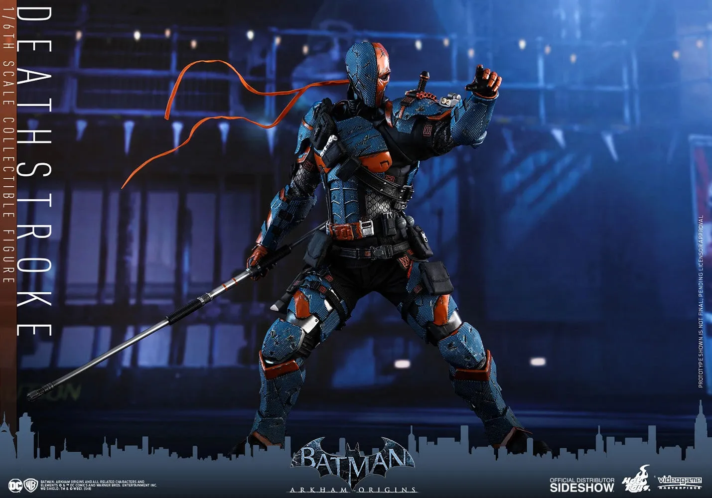 HOT TOYS DC  BATMAN ARKHAM ORIGINS DEATHSTROKE COLLECTIBLE FIGURE 1/6 VGM30