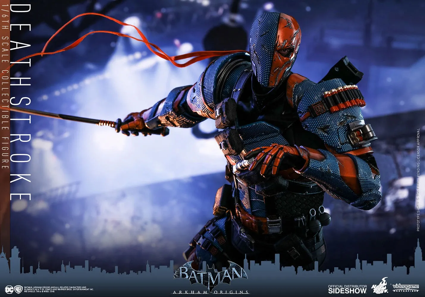 HOT TOYS DC  BATMAN ARKHAM ORIGINS DEATHSTROKE COLLECTIBLE FIGURE 1/6 VGM30