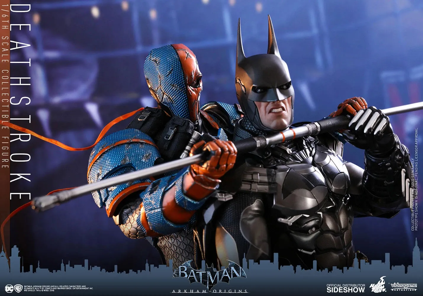 HOT TOYS DC  BATMAN ARKHAM ORIGINS DEATHSTROKE COLLECTIBLE FIGURE 1/6 VGM30