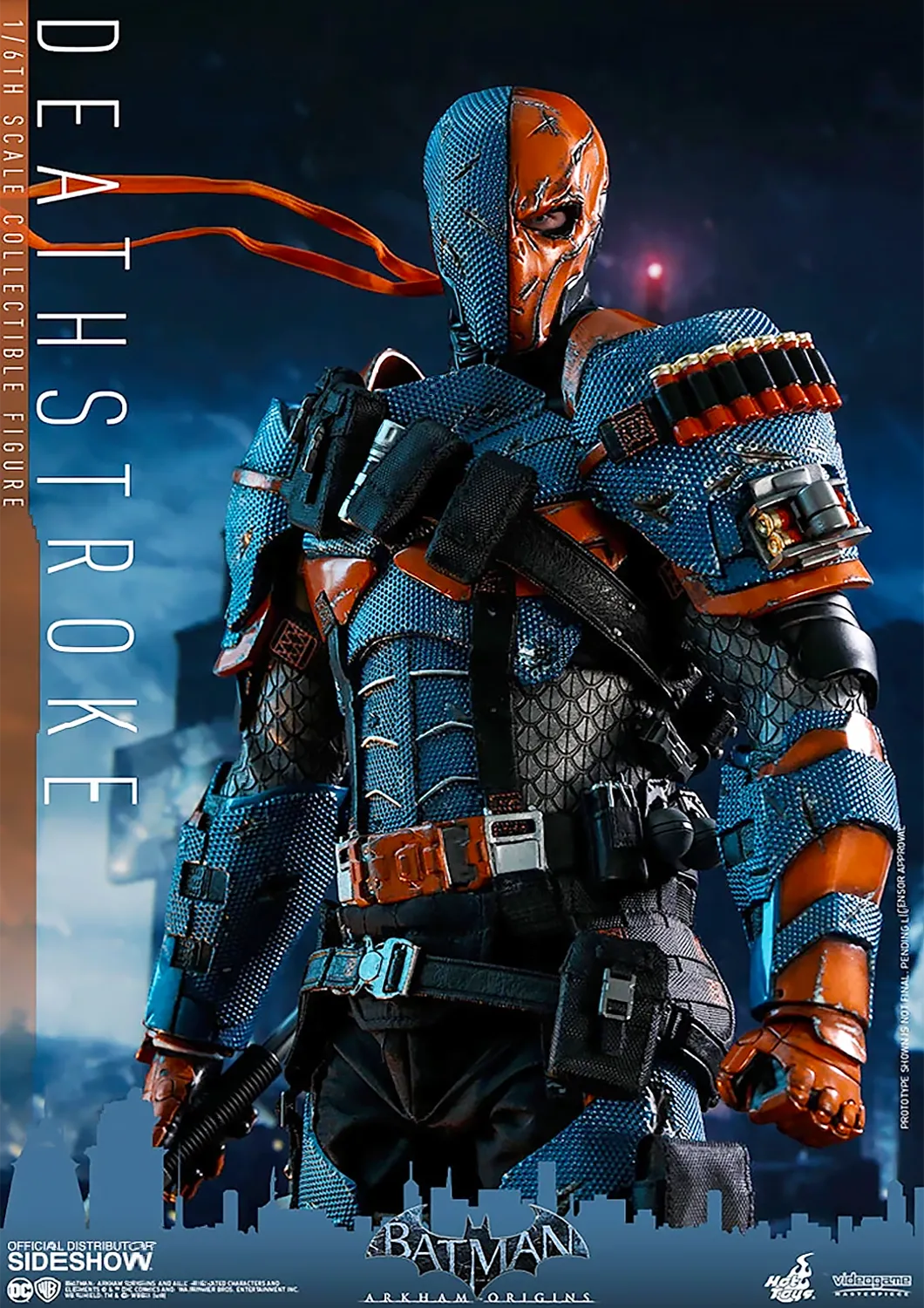 HOT TOYS DC  BATMAN ARKHAM ORIGINS DEATHSTROKE COLLECTIBLE FIGURE 1/6 VGM30