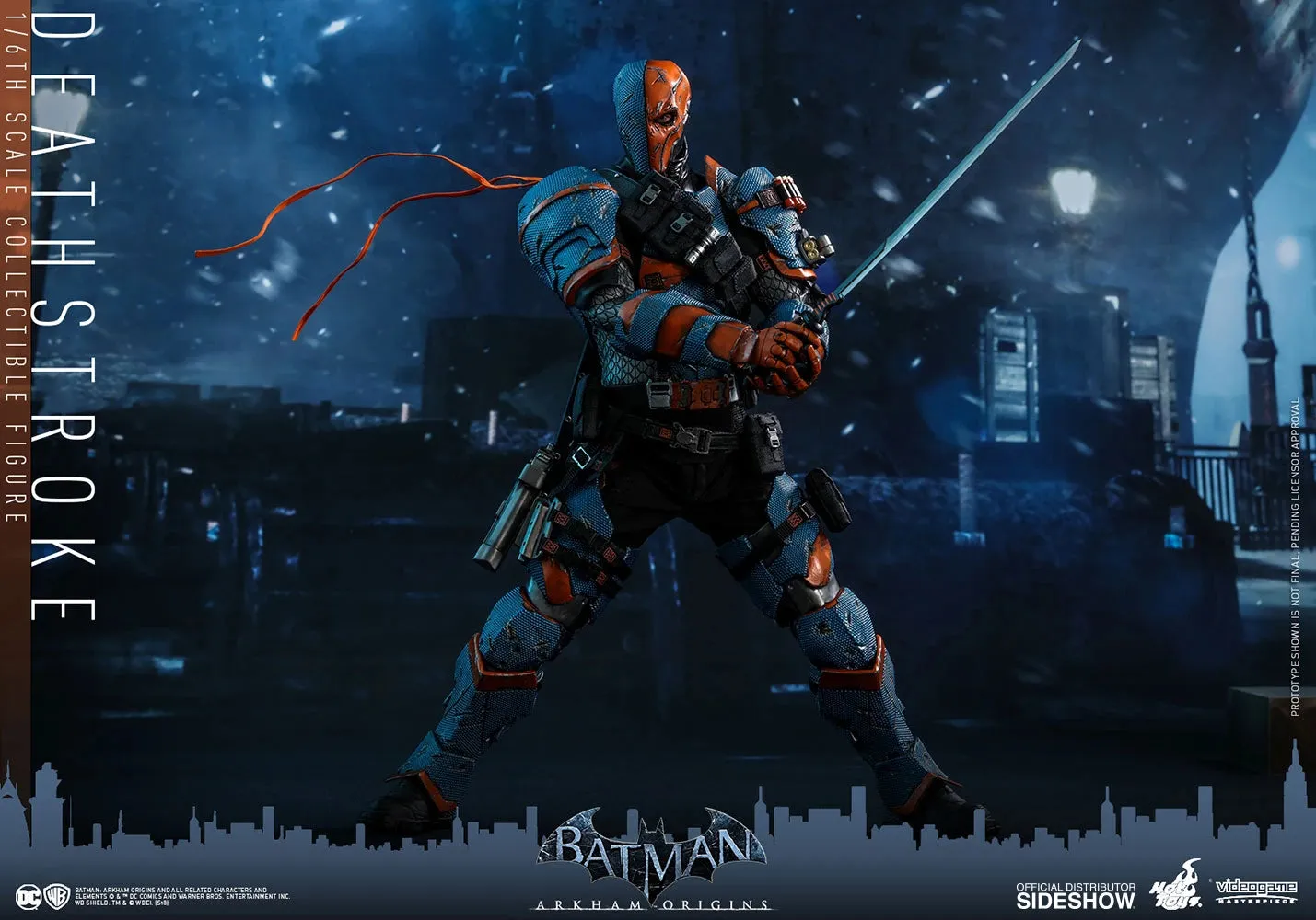 HOT TOYS DC  BATMAN ARKHAM ORIGINS DEATHSTROKE COLLECTIBLE FIGURE 1/6 VGM30