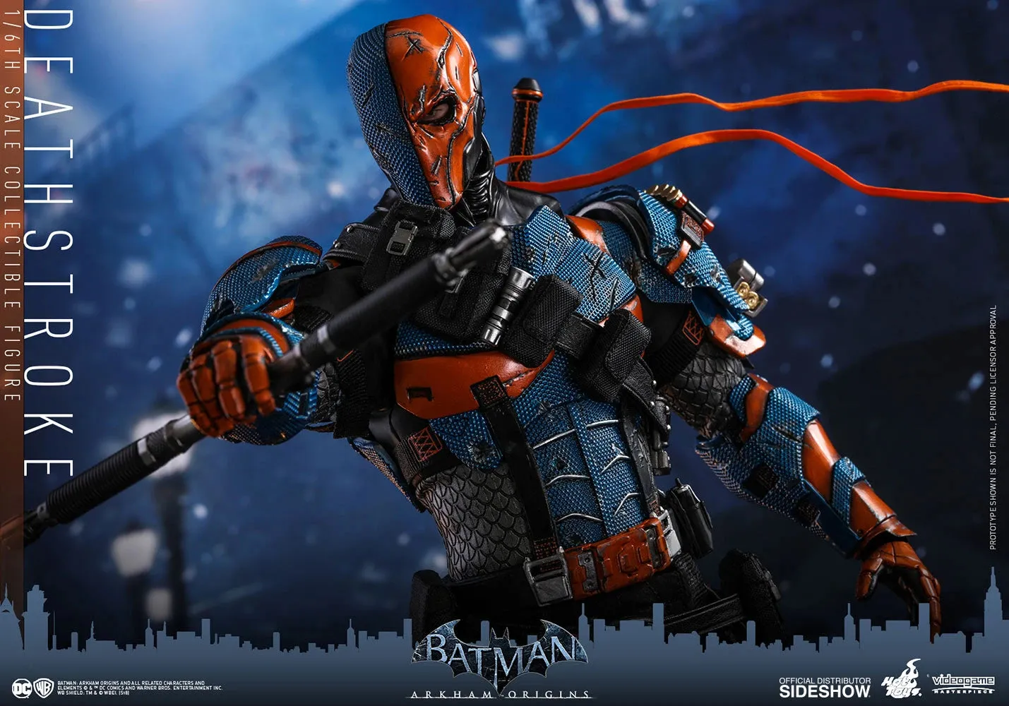 HOT TOYS DC  BATMAN ARKHAM ORIGINS DEATHSTROKE COLLECTIBLE FIGURE 1/6 VGM30