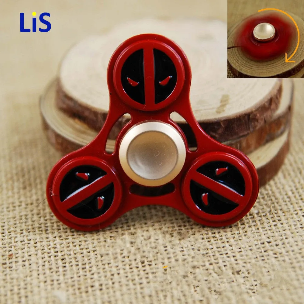 Marvel Avengers Super Heroes Deadpool Tri-Spinner Fidget Toy Metal