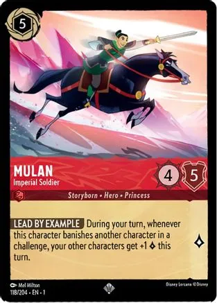 Mulan - Imperial Soldier (118/204) - The First Chapter Cold Foil [Super Rare]