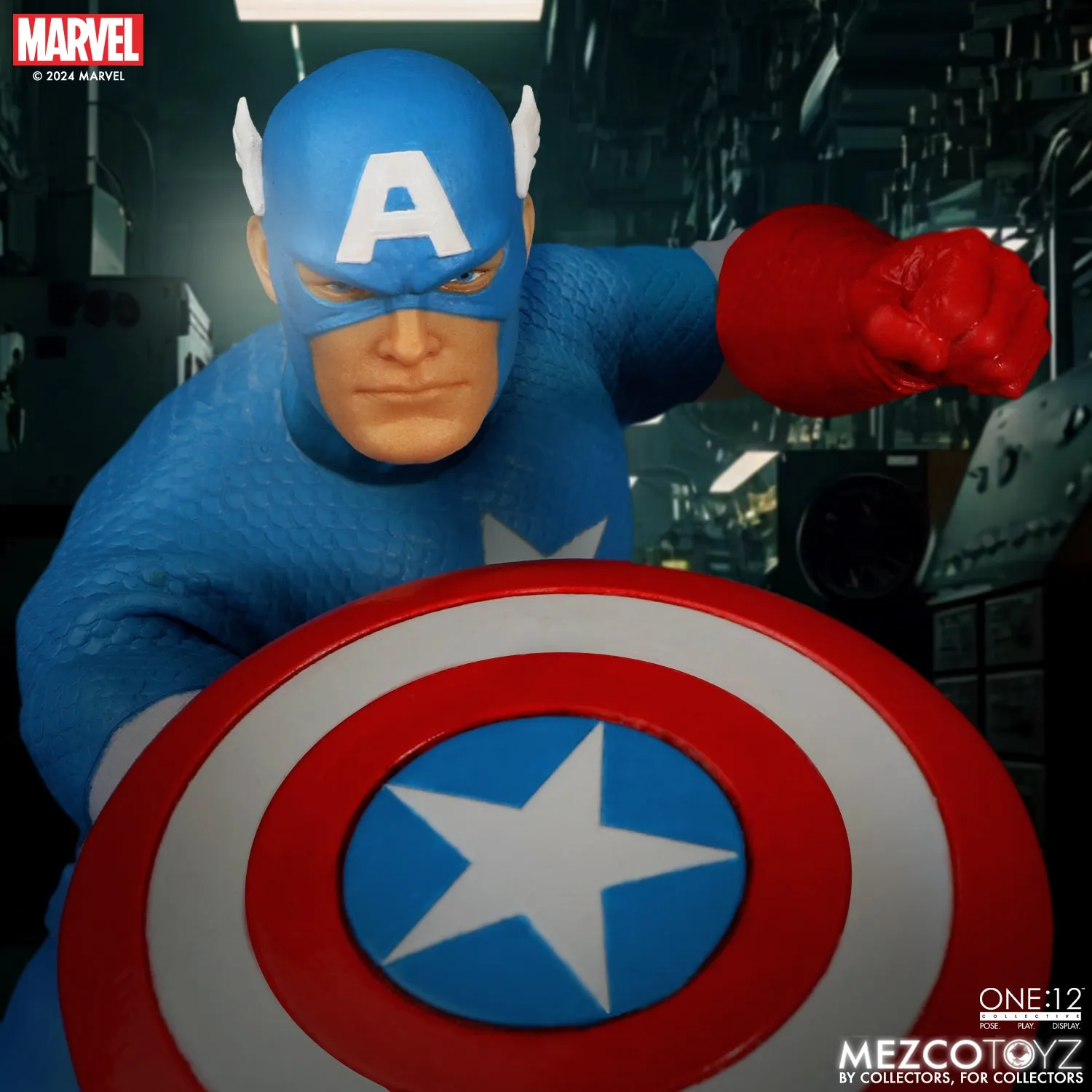 [Pre-Order] Mezco Toys: Marvel- Captain America Silver Age - One:12 Collective Action Figure