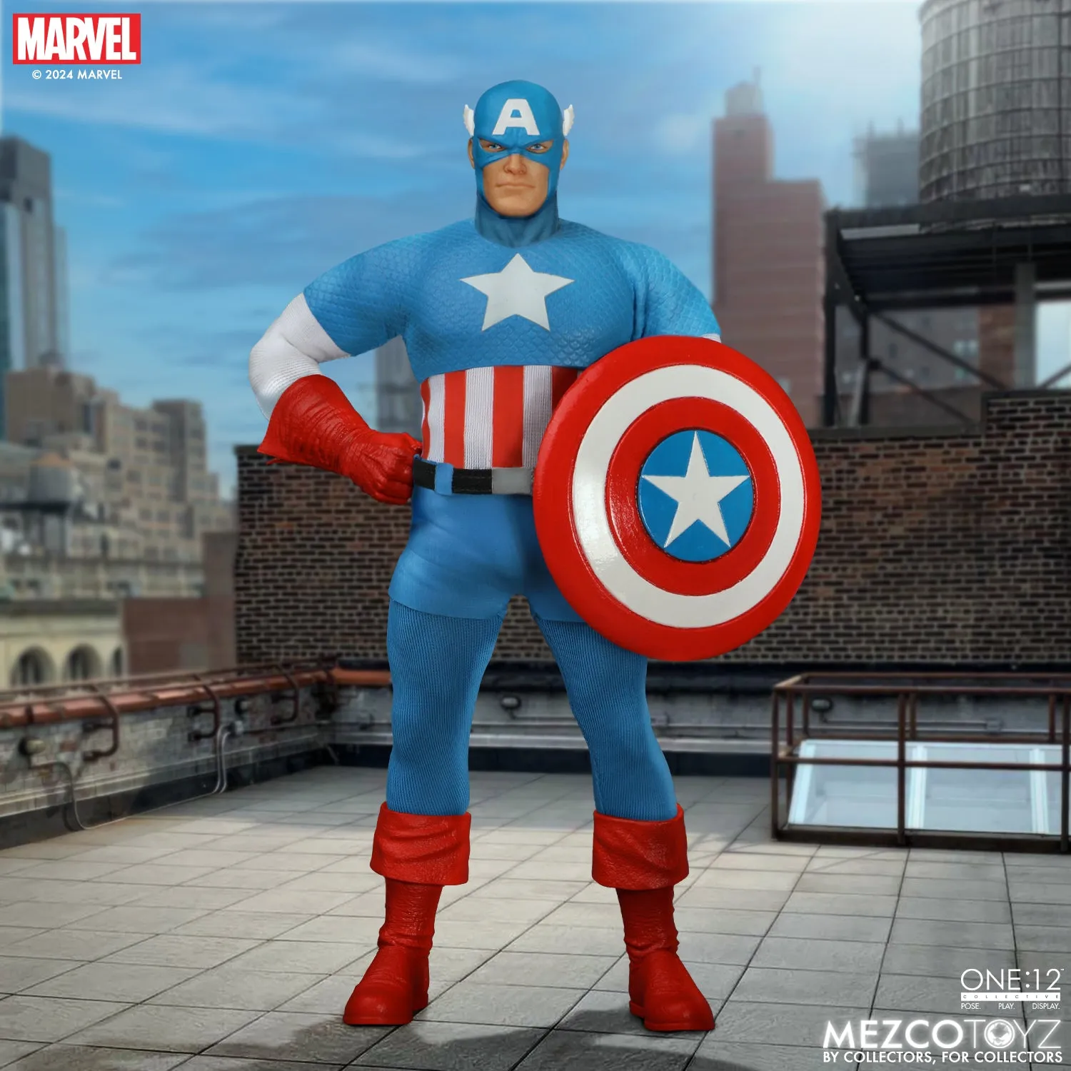 [Pre-Order] Mezco Toys: Marvel- Captain America Silver Age - One:12 Collective Action Figure