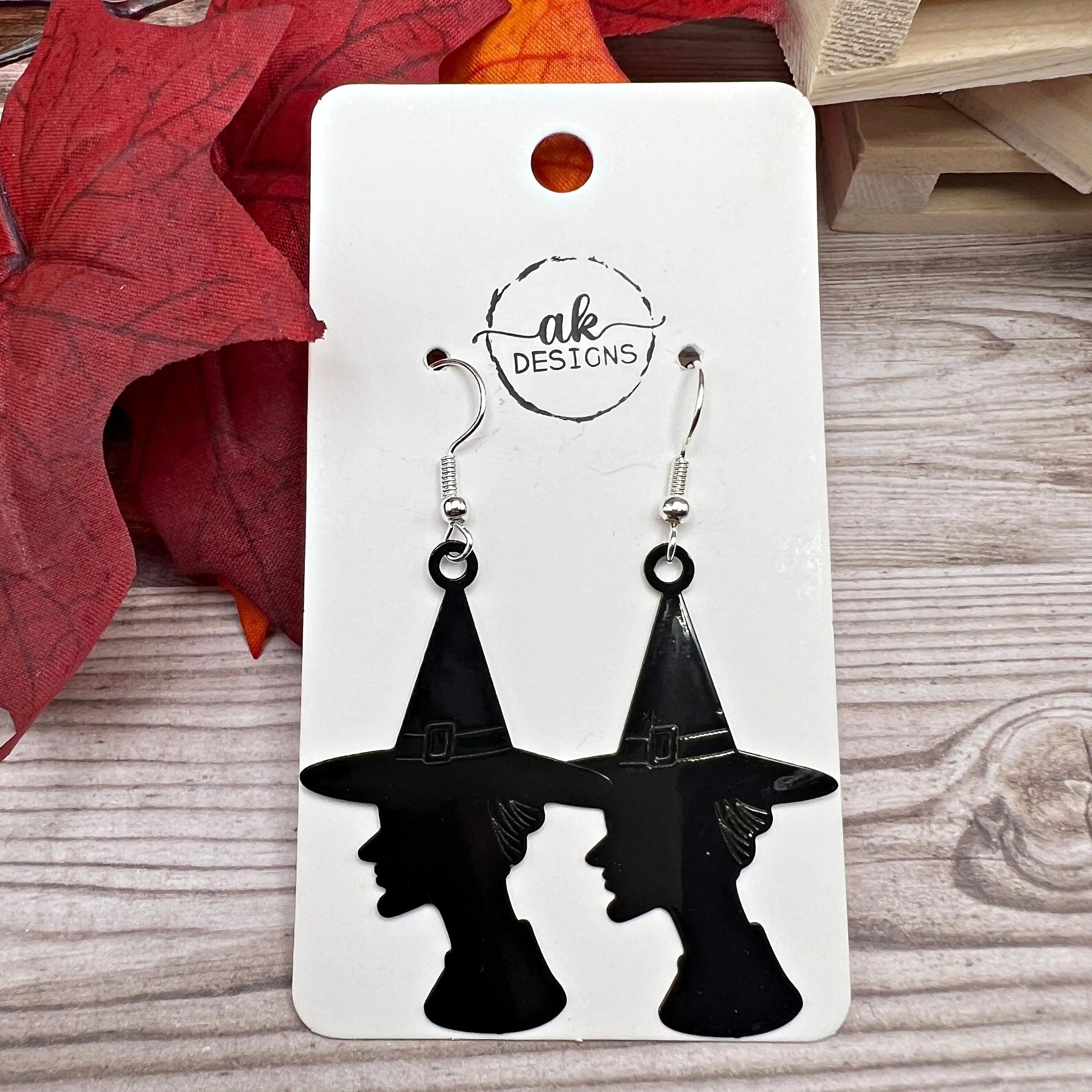 Wicked Witch Elphaba Brass Lightweight Hypoallergenic Earrings Halloween - Clearance